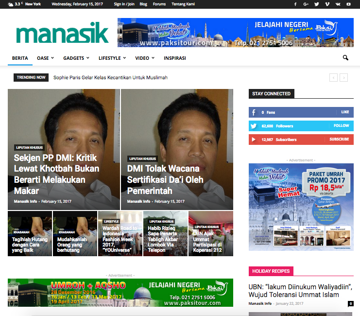 Manasik Info Website Development