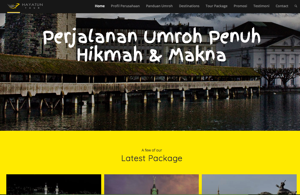 Hayatun Tour Website Development